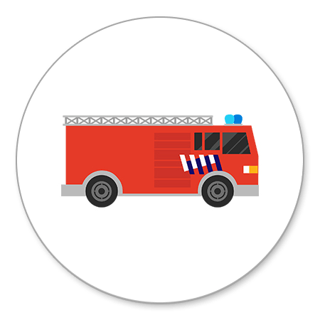 Sluitzegel brandweerauto